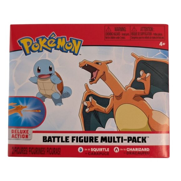 Pokemon Battle Ready Deluxe Action Battle Figure Multi-Pack Squirtle Charizard - Picture 3 of 5